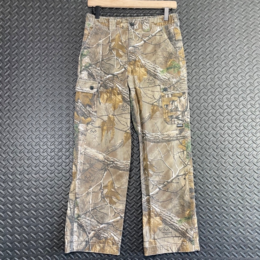 Guide Series Gander Mountain Camo Woodland Hunting Cargo Pants‎ Youth Size Large